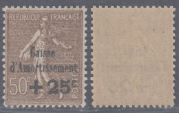 50c De La 4ème Série Caisse D'Amortissement Neuf ** Sans Charnière TB (Y&T N° 267, Cote 135€) - 1927-31 Sinking Fund