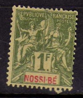 Nossi-Be - 1894 -  1 F.. Type Groupe -  Neuf Sans Gomme - Unused Stamps