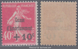 40c De La 4ème Série Caisse D'Amortissement Neuf ** Sans Charnière TB (Y&T N° 266, Cote 85€) - 1927-31 Sinking Fund