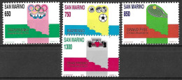 SAN MARINO - 1989 - SPORT A S. MARINO - SERIE 4 VALORI - NUOVA MNH** (YVERT 1206\9- MICHEL 1412\5 - SS 1258\61) - Nuovi