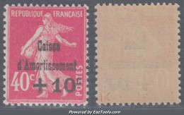 40c De La 4ème Série Caisse D'Amortissement Neuf ** Sans Charnière TB(Y&T N° 266, Cote 85€) - 1927-31 Sinking Fund