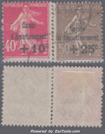 40c Et 50c De La 4ème Série Caisse D'Amortissement Oblitéré TB (Y&T N° 266 Et 267, Cote 65€) - 1927-31 Caisse D'Amortissement