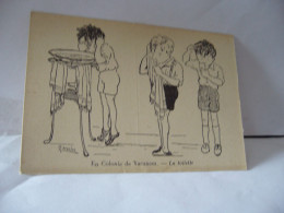 EN COLONIE DE VACANCES LA TOILETTE CPSM - Cartes Humoristiques