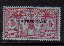 Nouvelles-Hebrides (1923) -  Timbre-Taxe  10 P. 1 F.   Neuf** - MNH - Timbres-taxe