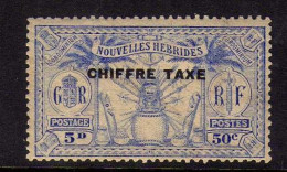 Nouvelles-Hebrides (1923) -  Timbre-Taxe  5 P. 50 C.   Neuf** - MNH - Strafport