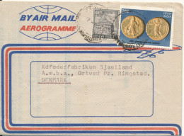 India Aerogramme Sent To Denmark 19-8-1978 - Airmail