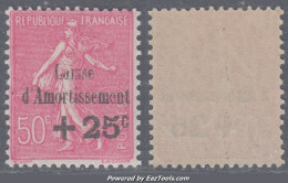 50c De La 3ème Série Caisse D'Amortissement Neuf ** Sans Charnière TB (Y&T N° 254, Cote 75€) - 1927-31 Sinking Fund