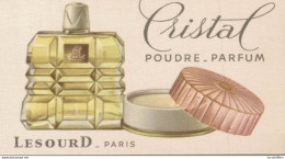 Carte Parfumée - Cristal - Poudre-Parfum - LesourD. Paris - Profumeria Antica (fino Al 1960)