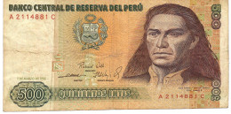 PERU P134a 500 INTIS 1.3.1985  #A/C FINE - Pérou