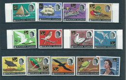 Pitcairn Islands 1967 Sg69 /81 Set Mnh Post Office Fresh Gold Surcharge Set - Nuevos