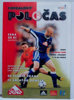 Football Program  UEFA Champions League  2000-01 SK Slavia Prague Czech - Shakhtar Ukraine - Books