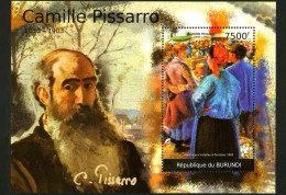 Burundi 2012 French Impressionist Painter Picasso Painted "The Market"，MS MNH - Unused Stamps