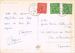 53233. Postal Aerea YSTAD (Sveroge) Suecia 1966. Vista De La Iglesia De Maria De Ustad - Briefe U. Dokumente