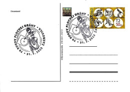 SLOVACCHIA SLOVENSKO - 2023 ZARNOVICA 60° FLAT TRACK (motociclista) Su Cartolina Postale - 11096 - Motorbikes