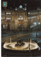 CARTOLINA  MADRID,SPAGNA-LA CIBELES.VISTA NOCTURNA-NON VIAGGIATA - Madrid