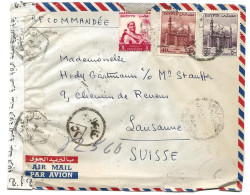 127 - 30 - Nveloppe Envoyée D'Egypte En Suisse 1957 - Censure - Briefe U. Dokumente