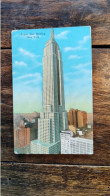 MANHATTAN CARD PUB CO ARTE POSTALE CP POSTCARD NEW YORK EMPIRE STATE BUILDING DEBUT 20e BE - Manhattan