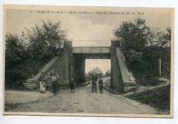 62 BARLIN Route De Noeux Villageois Pont Du Chemin De Fer Du Nord écrite En 1915   D05 2022 - Barlin