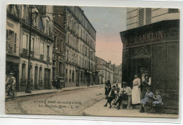 93 LE PRE ST SAINT GERVAIS Carte Rare La Grande Rue Clients Terrasse CAFE A Franklin  Couleur  Edit E M 2768    D05 2022 - Le Pre Saint Gervais