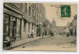 23 BENEVENT L'ABBAYE Rue Du Marché DEvanture Commerce PREVOT Epicerie Quincaillerie Patron  écrite 1914 Edit    D06 2022 - Benevent L'Abbaye