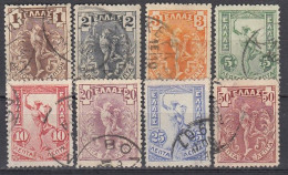 GRIECHENLAND 1901  MiNr: 125-134 Lot 8x  Used - Used Stamps