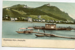 ALLEMAGNE DRACHENFELS Appontyement Bateaux Konigswinterer Fahrecouleur 1900   /D07 2022 - Drachenfels