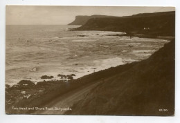 IRLANDE Du NORD BALLYCASTLE Fair Head And Shore Road Tirage Argentique Carte Photo écrite  - 61/20   /D07  2022 - Antrim