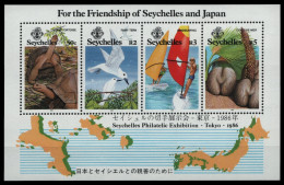 Seychellen 1986 - Mi-Nr. Block 29 ** - MNH - Fauna & Flora - Seychelles (1976-...)