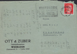 Luxembourg - Luxembourg - Brief  1943  -  OTT & ZUBER - DACHDECKERMEISTER , WIESBADEN - 1940-1944 Occupation Allemande