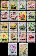 382/399** - Fleurs 1952 Surchargés / Bloemen 1952 Opgedrukt / Blumen 1952 Opgedruckt - RÉPUBLIQUE DU CONGO - Ungebraucht