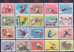 Liechtenstein 1954: Sport-Serien N° 1-5 Ausgabe Komplett / Jeu Complèt / Complete Set ** Postfrisch MNH (Zu CHF 219.00) - Ungebraucht