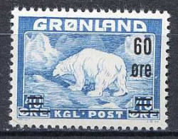 Réf 79 < GROENLAND < Yvert N° 28 * - MH * < Ours Polaire - Unused Stamps