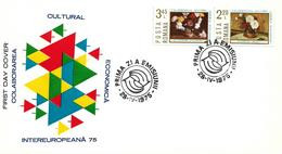 1975 - PAINTINGS - CULTURAL ECONOMIC INTER EUROPEAN COOPERATION - FDC