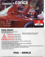 ITALY - PREPAID - VODAFONE - CAMPIONI IN CARICA - FAC-SIMILE IN BLISTER - Other & Unclassified