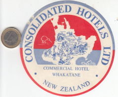 ETIQUETA - STICKER - LUGGAGE LABEL  HOTEL COMMERCIAL - WHAKATANE    NEW ZEALAND - Etiquettes D'hotels