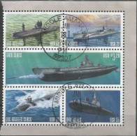 USA 2000 US Navy Submarines SC.# 3373/77 Cpl 5v Set In Booklet Pane VFU Jan2002 Circular PMK !!!!!!!!!!!!!!!!!!!! - Fogli Completi