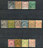 Mayotte 1892-99. Yvert 1-14 Usado. - Used Stamps