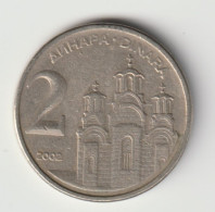 YUGOSLAVIA 2002: 2 Dinara, KM 181 - Yugoslavia