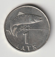 LATVIA 2008: 1 Lats, Salmon, KM 12 - Lettonie