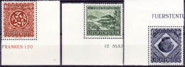 Liechtenstein 1953: Prähistorische Funde Zu 263-265 Mi 319-321 Yv 281-283 Mit Eckrand Coin ** MNH (Zumstein CHF 100.00) - Ungebraucht