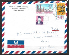 INDONESIE. N°1066 De 1985 Sur Enveloppe Ayant Circulé. Karaté. - Sin Clasificación