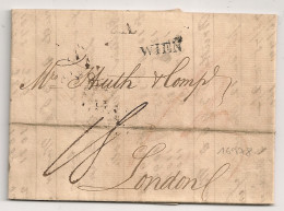 Lettrer WIEN AUSTRIA To LONDON1828 - ...-1850 Prefilatelia