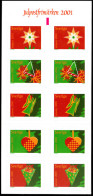 Sweden 2001 Christmas. Decorations Self-adhesive Booklet Unmounted Mint. - Unused Stamps