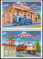 République Démocratique Du Congo - BL169/170 - Trains - 2001 - MNH - Nuovi