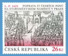 ** 686 Czech R. Execution Of 27 Czech Lords In 1621 (including Jesensky/Jessenius) Beginning Of The 30 Year War - Unused Stamps