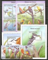 République Démocratique Du Congo - BL159/160 + BL161/162 - Oiseaux - 2000 - MNH - Ongebruikt