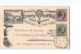 16086  LUXEMBOURG CARTE POSTALE CARTE AERIENNE PAL BALLON - Covers & Documents