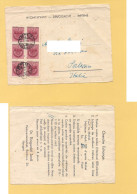 GM672 Ungheria BUDAPEST 1924 1F BLOCCO 6 STAMPE X PALERMO Filatelia - Lettres & Documents