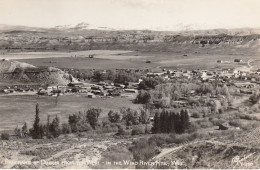 Dubois Wyoming, View Of Town From Wind River Mountains, C1940s/50s Vintage Real Photo Postcard - Andere & Zonder Classificatie