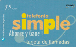 PREPAID PHONE CARD ARGENTINA  (PM2204 - Argentinië